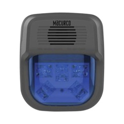 MACURCO - AERIONICS HS-B-HORN Sirena Estrobo Color Azul Para Paneles y Detectores Macurco