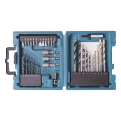MAKITA D-36980 Juego de accesorios multiproposito 34 piezas brocas y puntas para atornillar