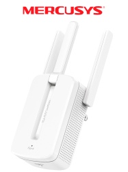 MERCUSYS MER6700001 MERCUSYS MW300RE -Repetidor de cobertura WiFi N con tecnologia MU-MIMO velocidad de 300 Mbps en 2.4 GHz 3 antenas externas y boton WPS.