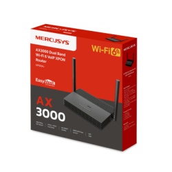 Mercusys MF80XV ONU/ONT - XPON Router WiFi 6 AX 3000 / 1 Puerto PON SC/APC / 1 Puerto WAN/LAN Gigabit / 3 Puertos LAN 10/100/1000 MBPS / Soporta AgiNet Config - AgiNet ACS (herramienta de geston remot - Img 2