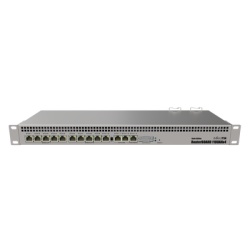 MIKROTIK RB1100AHX4-DE RB1100AHx4 Dude Edition 13 Puertos Gigabit Almacenamiento M.2 60GB para Base de Datos Dude