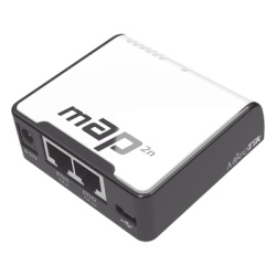 MIKROTIK RBMAP2N (mAP 2n) 2 Puertos Fast Ethernet 1 Puerto MicroUSB WiFi 2.4 GHz 802.11 b/g/n