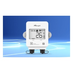 MILESIGHT TS302915M Display LoRaWAN para Monitoreo de Temperatura en Cadena de Frio / Pantalla LCD / Sensor Magnetico / EN12830 / IP65