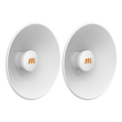 MIMOSA NETWORKS N5-X20-2PACK Par de Antenas Modulares Dual Slant 4.9 - 6.4 GHz Dimensiones (27 cm) Apertura 45° Ganancia de 20 dBi Disenadas para radio C5x