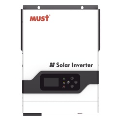 MUST PV182024LV Inversor / Cargador de 2 KW para Sistemas Tipo Isla a 24Vcd / 120Vca Onda Sinusoidal Pura con Controlador MPPT