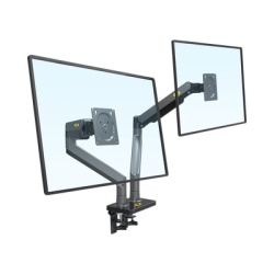 NB-EPCOM G35NB Montaje de Escritorio articulado para 2 monitores de 22"-32" / Soporta hasta 15 kg x brazo / Vesa 75 x 75 / 100 x 100 / Acero / Giro: 360Â°