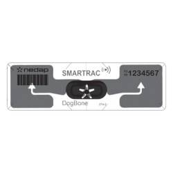 NEDAP 9567755 Etiqueta UHF para Exterior / Identificacion Vehicular / Pasiva EPC Gen 2 / Alcance 12 m (40 ft) / IP65 / Formato Pegatina Transparente / Resistente a Vandalismo y UV