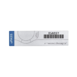NEDAP 9988807 Tag para cristal Gen 2 UHF Windshield Tag Tamperproof ( 26 Bits Codigo de sitio y numeracion Personalizado )