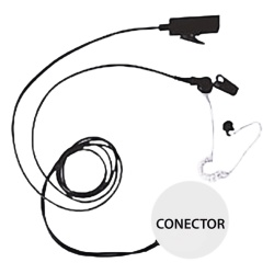OTTO V1-10695 Kit de Microfono-Audifono profesional de 2 Cables para KENWOOD NX-200/300/410/5000 TK-480/2180/3180