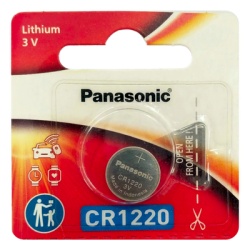 PANASONIC CR1220PM Bateria de Litio tipo Moneda 3V @ 35mAh / Recomendado para DVRÂ´s epcom y HIKVISION (No Recargable)