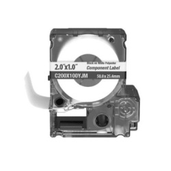 PANDUIT C200X100YJM Casete de 140 Etiquetas Adhesivas Para Identificacion de Marcadores de Cable Rack o Gabinetes 50.8 x 25.4 mm (2 x 1 Pulgadas) Color Blanco