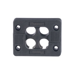 PANDUIT CEST1-B4 Pasacables de 4 Orificios de Marco Rectangular de 1.81" X 1.42" IP54 para Cables Terminados color Negro