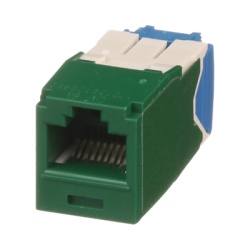 PANDUIT CJ6X88TGGR Conector Jack RJ45 Estilo TG Mini-Com Categoria 6A de 8 Posiciones y 8 Cables Color Verde