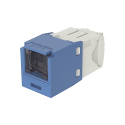 PANDUIT CJH688TGBU Conector Jack RJ45 Estilo TG con Ventana Mini-Com Categoria 6 de 8 Posiciones y 8 Cables Color Azul