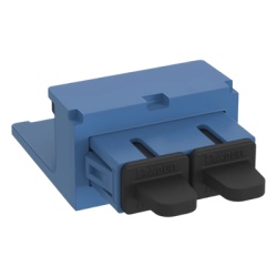 PANDUIT CMDBUSCZBU Modulo Acoplador SC Duplex para Fibra Optica Monomodo OS1/OS2 Tipo Mini-Com Color Azul