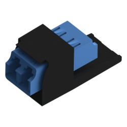 PANDUIT CMDSLCZBL Módulo Acoplador LC Duplex / Fibra Monomodo OS1/OS2 / Cerámica Zirconia / 1 Espacio Mini-Com