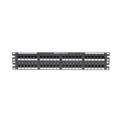 PANDUIT DP486X88TGY Panel de Parcheo de Impacto (110) Plano Categoria 6A de 48 Puertos 2UR