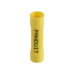 PANDUIT ESV10BX-Q Conector de Empalme a Tope Para Cables de 12 a 10 AWG De Vinilo Aislado Color Amarillo Paquete de 25 Piezas