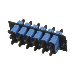 PANDUIT FAP6WBUDSCZ Placa Acopladora de Fibra Optica FAP Con 6 Conectores SC Duplex (12 Fibras) Para Fibra Monomodo OS1/OS2 Color Azul