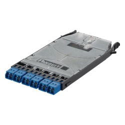 PANDUIT FHS9N-12-10N Cassette HD Flex? Con 6 Puertos LC Duplex (12 Fibras) Para Fibra Monomodo OS2 Color Azul