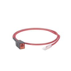 PANDUIT FP6X88TC Cable de Prueba Para Plugs Rj45 de Terminacion en Campo (MPTL) Cat6A UTP 1 Metro Color Rojo