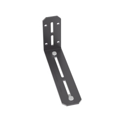 PANDUIT FR6LB Soporte en L de Montaje a Pared o Parte Frontal o Posterior de Gabinetes para Canaletas FiberRunner 4X4 o 6x4 Color Negro