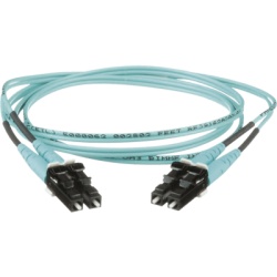 PANDUIT FX2ERLNLNSNM035 Jumper de Fibra Optica Multimodo 50/125 OM3, LC-LC Duplex, OFNR (Riser), Color Aqua, 35 Metros (114.83 Pies)