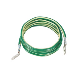 PANDUIT GJ696UH Jumper para Aterrizar Equipos 6 AWG con Terminal Doblada a 45 Grados (LCC6-14JAWH-L) Para Conexion a Tierra y Terminal Recta (LCC6 - 14JAW-L) Para Equipos 2.4 m de Largo