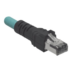 PANDUIT ICD14T1NTL5M Cable de Conexion IndustrialNet Cat5e de M12 D-Code Macho a Plug RJ45 Blindado S/FTP Forro TPO Color Azul Cerceta 5 Metros