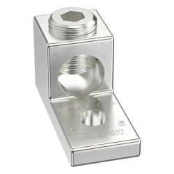 PANDUIT LAMA2/0-14-L Terminal tipo Lengueta Recta de Aluminio con Agujero 1/4" y Barril para Cable #14 - 2/0 AWG