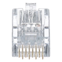 PANDUIT MP588-L Plug RJ45 Cat5e Para Cable UTP de Calibres 24-26 AWG Chapado en Oro de 50 Micras Paquete de 50 Piezas