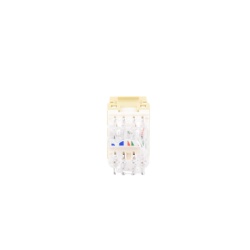 PANDUIT NKP5E88MEI Conector Jack Estilo 110 (de Impacto) Tipo Keystone Categoria 5e de 8 Posiciones y 8 Cables Color Marfil