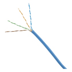 PANDUIT NUL6C04BU-ME Bobina de Cable UTP 305 Metros (1000 Pies) de Cobre Azul Categoria 6 (24 AWG) 1000Mbps LSZH (Bajo Humo Cero Halogenos) de 4 Pares