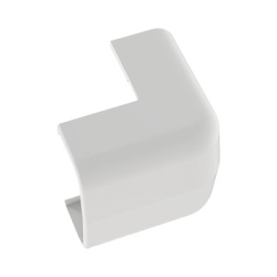 PANDUIT OCF5WH-E Conducto Portacables Superficial tipo Empalme Esquina Exterior Baja Tension LD5 color Blanco de PVC Rigido de Cierre Rapido.