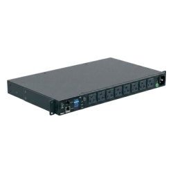 PANDUIT P08D10M PDU Monitoreable (MI) para Distribucion de Energia Enchufe de Entrada NEMA 5-15P Con 8 Salidas 5-20R Horizontal 19in 120 Vca 20 Amp 1UR