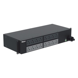 PANDUIT P16B41M PDU Basico para Distribucion de Energia Enchufe de Entrada NEMA L5-30P Con 16 Contactos NEMA 5-20R Instalacion Horizontal de 19in 2 UR 30 Amp 120 Vca