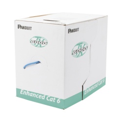 PANDUIT PUL6004BU-FE Bobina de Cable UTP 305 m. de Cobre TX6000? PanNet Reelex Azul Categoria 6 Mejorado (23 AWG) LSZH (Bajo Humo Cero Halogenos) de 4 pares