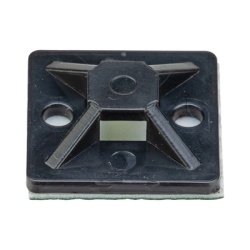 PANDUIT SMP16A-C0 Montaje-Sujetador Adhesivo STRONGHOLD de 4 Vias de 1" x 1" x 1/4" Color Negro Nylon 6.6 Retardante de Llamas V-2 Paquete de 100pz