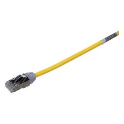 PANDUIT STP28X0.2MYL Patch Cord Cat6A Diametro Reducido 28 AWG Blindado S/FTP CM/LS0H 20 cm (7.87 Pulgadas) Color Amarillo