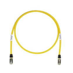 PANDUIT STP6X10YL Patch Cord Cat6A Blindado S/FTP CM/LS0H 3.05 Metros (10 Pies) Color Amarillo