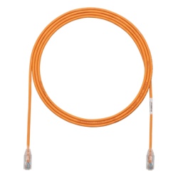 PANDUIT UTP28SP1OR Cable de Parcheo TX6 UTP Cat6 Diametro Reducido (28AWG) Color Narnaja 0.30 Metros (1 Pie)
