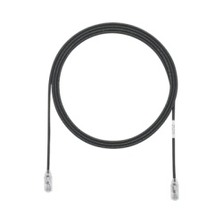 PANDUIT UTP28SP5BL Cable de Parcheo TX6 UTP Cat6 Diametro Reducido (28AWG) Color Negro 1.52 Metros (5 Pies)