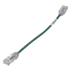 PANDUIT UTP28SP8INGR Cable de Parcheo TX6 UTP Cat6 Diametro Reducido (28AWG) Color Verde 20.2 cm (8 Pulgadas)
