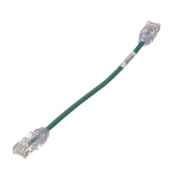 PANDUIT UTP28SP8INGR Cable de Parcheo TX6 UTP Cat6 Diametro Reducido (28AWG) Color Verde 20.2 cm (8 Pulgadas)