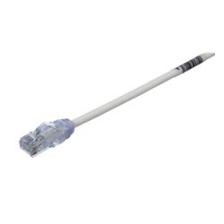 PANDUIT UTP28X0.5M Cable de Parcheo UTP Cat6A CM/LSZH Diametro Reducido (28AWG) Color Blanco 0.5 Metros (1.64 Pies).