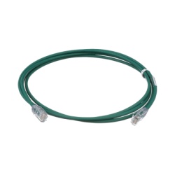PANDUIT UTP28X7GR Cable de Parcheo UTP Cat6A CM/LSZH Diametro Reducido (28AWG) Color Verde 2.13 Metros (7 Pies)
