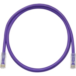 PANDUIT UTPSP2VLY Cable de Parcheo UTP / Cat6 / 24 AWG / 0.61 m (2 ft) / 250 MHz / CM / T568A/B / PoE 2500 Ciclos