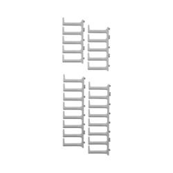 PANDUIT XG-FMS45W Kit de Dedos para Gestión de Cables / 100 mm de Longitud / Para Gabinetes de 42 o 45 UR / Anchura Ajustable 600-800 mm / Color Blanco