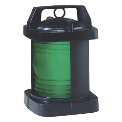PERKO 1372-GE0-BLK Luz de navegacion con lente en color verde con arco de visibilidad: 112-1/2°