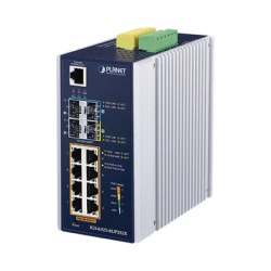 PLANET IGS-6325-8UP2S2X Switch Industrial Administrable Capa 3 con 8 Puertos Gigabit PoE 802.3bt 2 Puertos SFP de 1 G/2.5 G 2 Puertos SFP 10 G